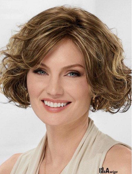 Best Blonde Synthetic Wavy Best Medium Wigs