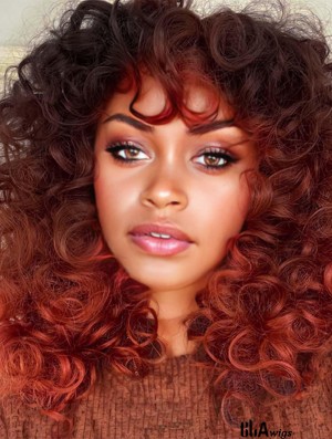 Curly Wig Big Curly Wigs for White Black Women 20 Inch Long Synthetic Hair