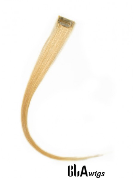 Trendy Blonde Straight Remy Human Hair Clip In Hair Extensions