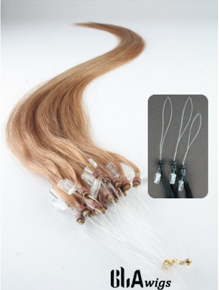 Popular Blonde Straight Micro Loop Ring Hair Extensions