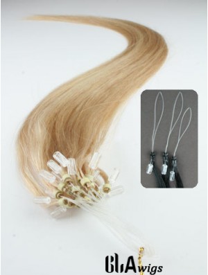 Gorgeous Blonde Straight Micro Loop Ring Hair Extensions