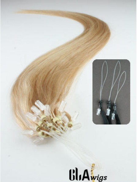 Gorgeous Blonde Straight Micro Loop Ring Hair Extensions