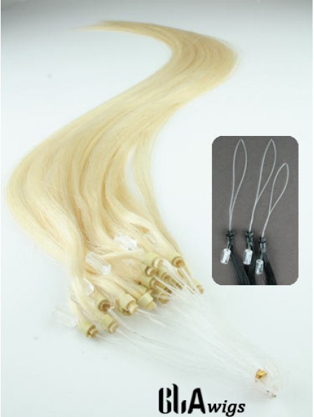 Perfect Blonde Straight Micro Loop Ring Hair Extensions