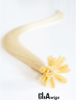 Blonde Straight Gorgeous Nail/U Tip Hair Extensions