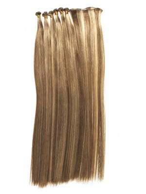 Straight Remy Human Hair Blonde Trendy Weft Extensions