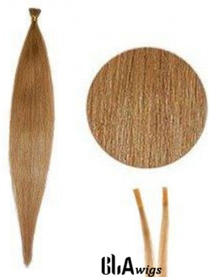 Blonde Straight Stick/I Tip Hair Extensions