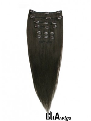 Good Black Straight Remy Human Hair Clip In Hair Extensions