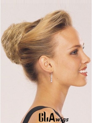 Blonde Red Wraparound Ponytail