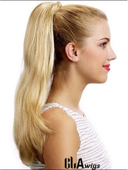 Stylish Straight Blonde Ponytails