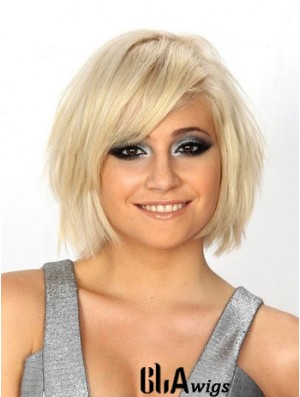 Bob Wigs UK 100% Hand Tied Straight Style Chin Length