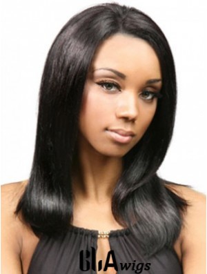 Yaki Human Hair With Capless Black Color Yaki Style