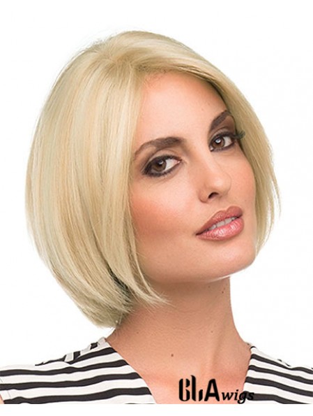 Chin Length Blonde Fashion 10 inch Straight Bob Wigs