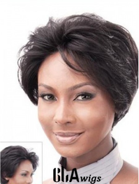 Fabulous Auburn Short Straight Layered Lace Front Wigs