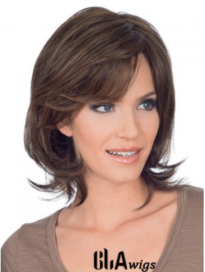 Refined Lace Front Straight Chin Length Remy Human Lace Wigs