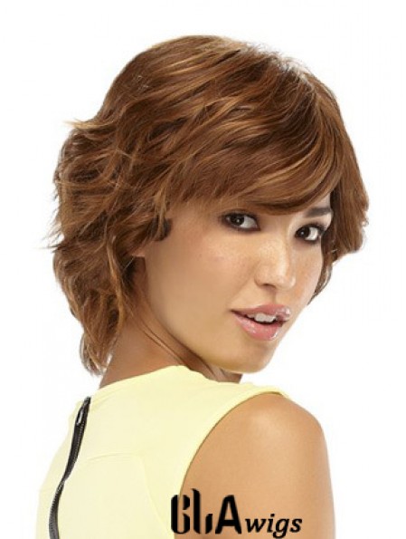 Wavy Auburn Style Short Classic Wigs