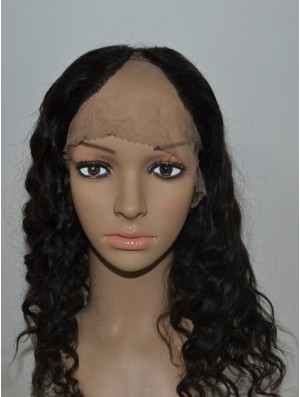 Online Black Long Curly U Part Wig