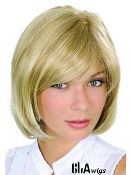 Chin Length Blonde High Quality 10 inch Wavy Bob Wigs