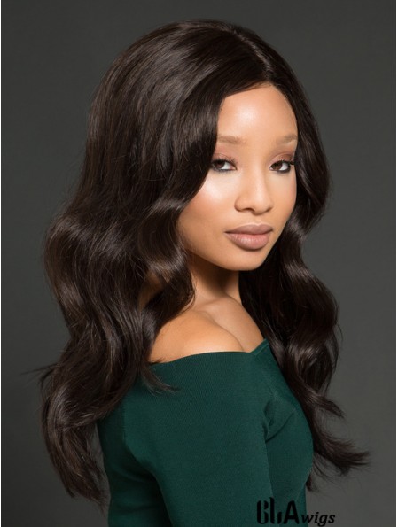 African American Wigs With Remy Human Full Lace Wavy Style