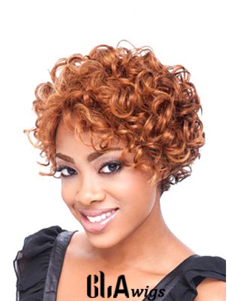 Short Curly African Wig Curly Style Shoulder Length Boycuts Full Lace