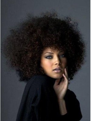 Hairstyles 14 inch Long Kinky Wigs For Black Women