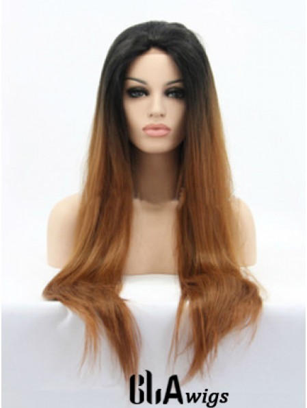 Natural 26 inch Long Straight Wigs For Black Women