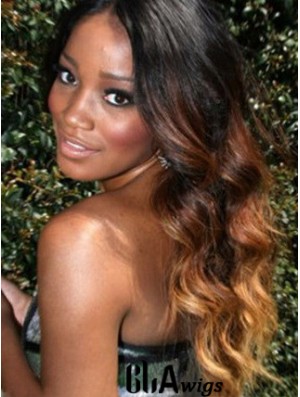 Long Wavy Without Bangs Lace Front 24 inch Incredible Black Women Wigs