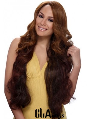 Buy African American Wigs Online With Synthetic Auburn Color Wavy Style