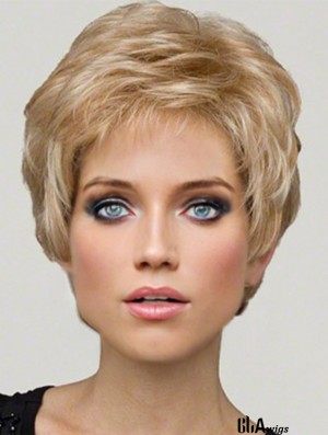 Synthetic Lace Front Wigs Cropped Length Boycuts