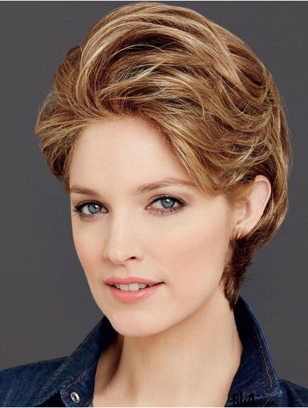 Wavy Brown Top Short Classic Wigs