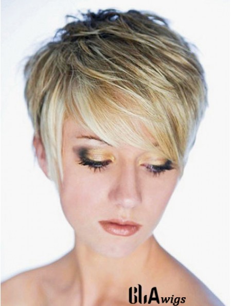 Best Synthetic Wig Boycuts Cropped Length Blonde Color