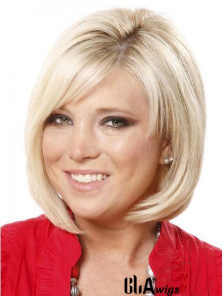 Lace Front Chin Length Straight Blonde Online Bob Wigs