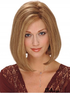 Synthetic Bob Wigs Chin Length Bobs Cut Monofilament Blonde Color