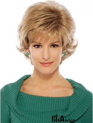 Wavy Blonde Suitable Short Classic Wigs