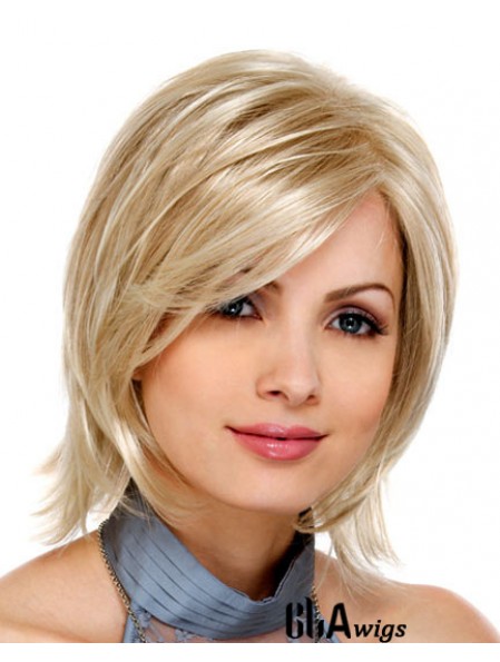 Blonde Synthetic Lace Front Wigs Bobs Hair Cuts Chin Length