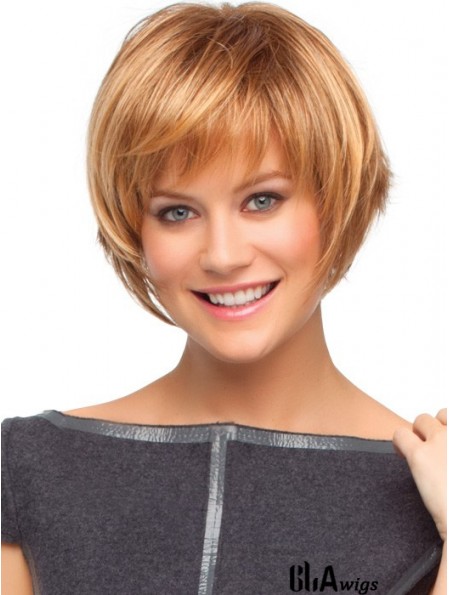 Straight Bobs 7.75 inch Auburn High Quality Synthetic Wigs