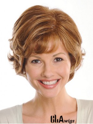 Brown Chin Length Wavy Layered 9 inch Exquisite Medium Wigs