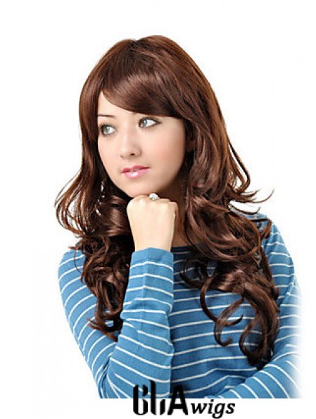 Long Layered Wavy Auburn High Quality Synthetic Wigs