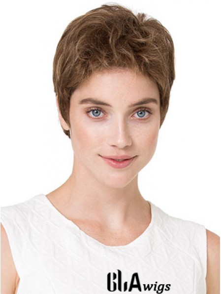 Cheapest 6 inch Wavy Blonde Boycuts Short Wigs