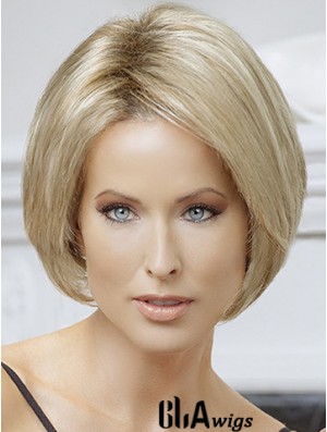 Bobs Blonde Straight Chin Length 10 inch Online Medium Wigs