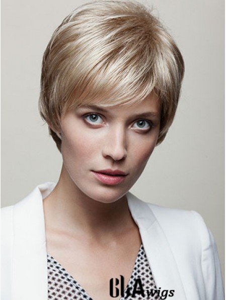 Straight Boycuts 6 inch Fashionable Short Wigs