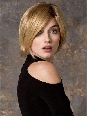 Bobs Chin Length Blonde Straight Cheapest Petite Wigs