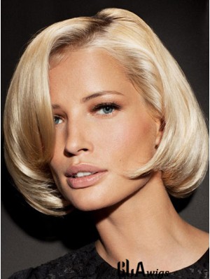 Lace Front Chin Length Straight Blonde Exquisite Bob Wigs