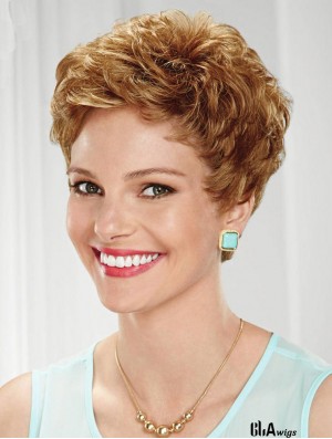 Cropped Wavy Boycuts Sassy Blonde Lace Front Wigs