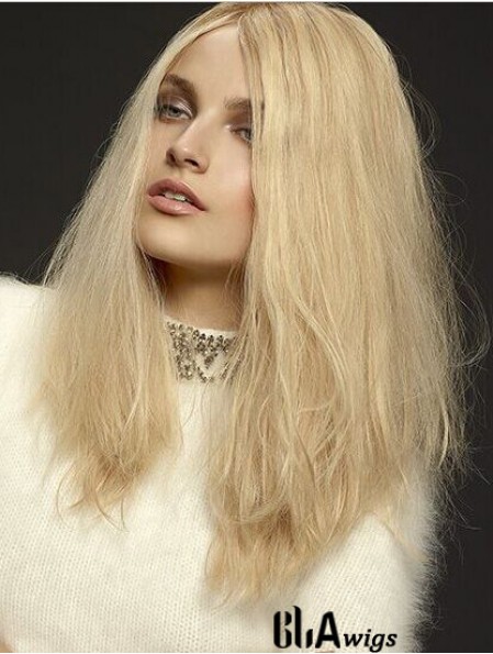 Wavy Layered Lace Front Cheap 18 inch Blonde Long Wigs