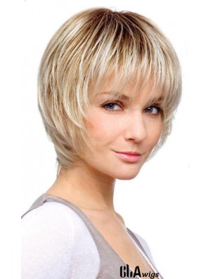 Chin Length Blonde Suitable 10 inch Straight Bob Wigs