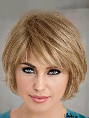 Short Layered Bob Hairstyles Blonde Color Bobs Cut Straight Style