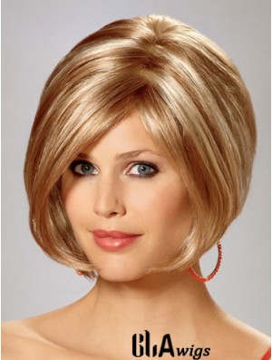 Capless Chin Length Straight Blonde Gorgeous Bob Wigs