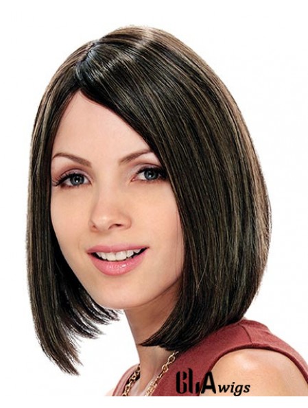 Straight Chin Length Brown 11 inch Capless Fabulous Bob Wigs