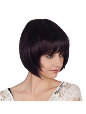 Straight Chin Length Auburn 10 inch Capless Cheap Bob Wigs