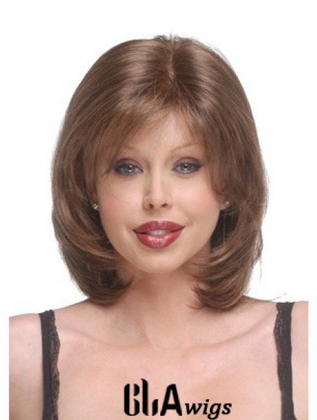 Capless Chin Length Straight Auburn Discount Bob Wigs